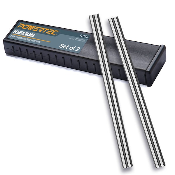 Powertec 4-3/8 in. Carbide Hand Held Planer Blades Replacement for HP1005, WEN 6534, 2PK 12838 - main